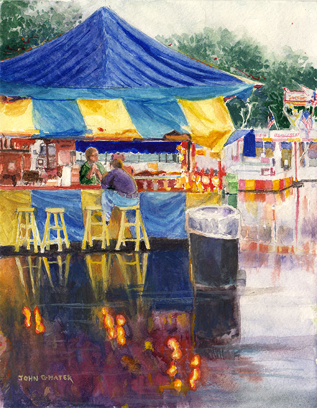 A Rainy Day at the 3 County Fair
