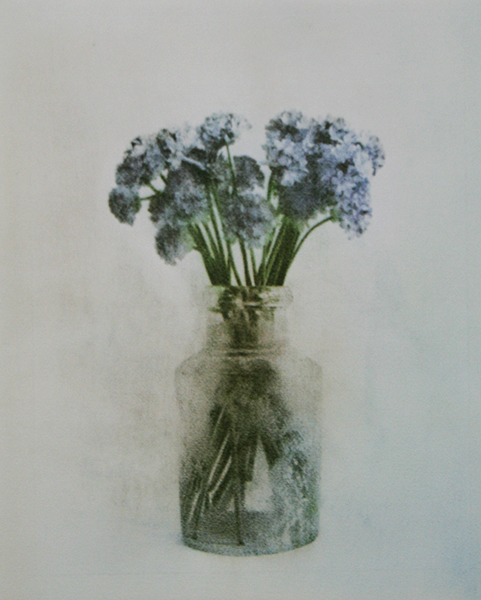 Blue Flowers in Vase