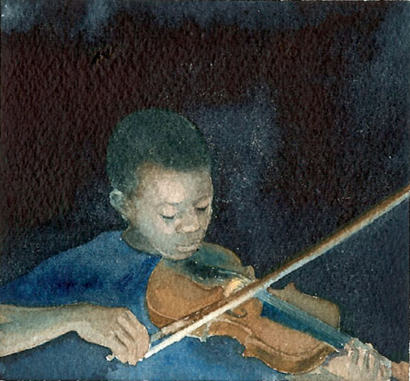 Willie Plays Violin