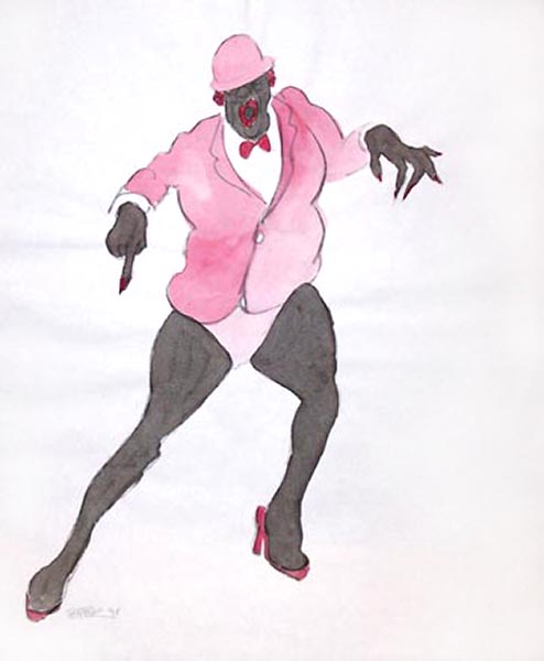 Dancer in Pink Suit