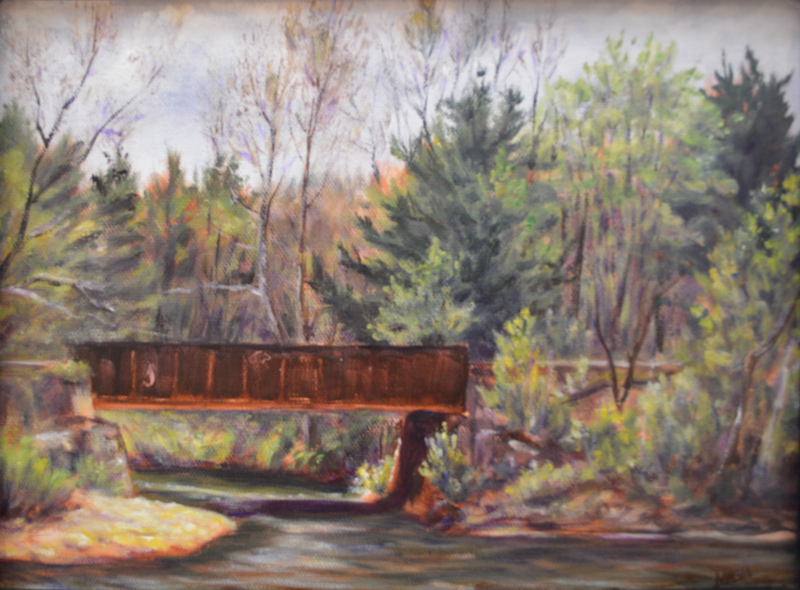 Painting with John MacDonald on Deerfield River