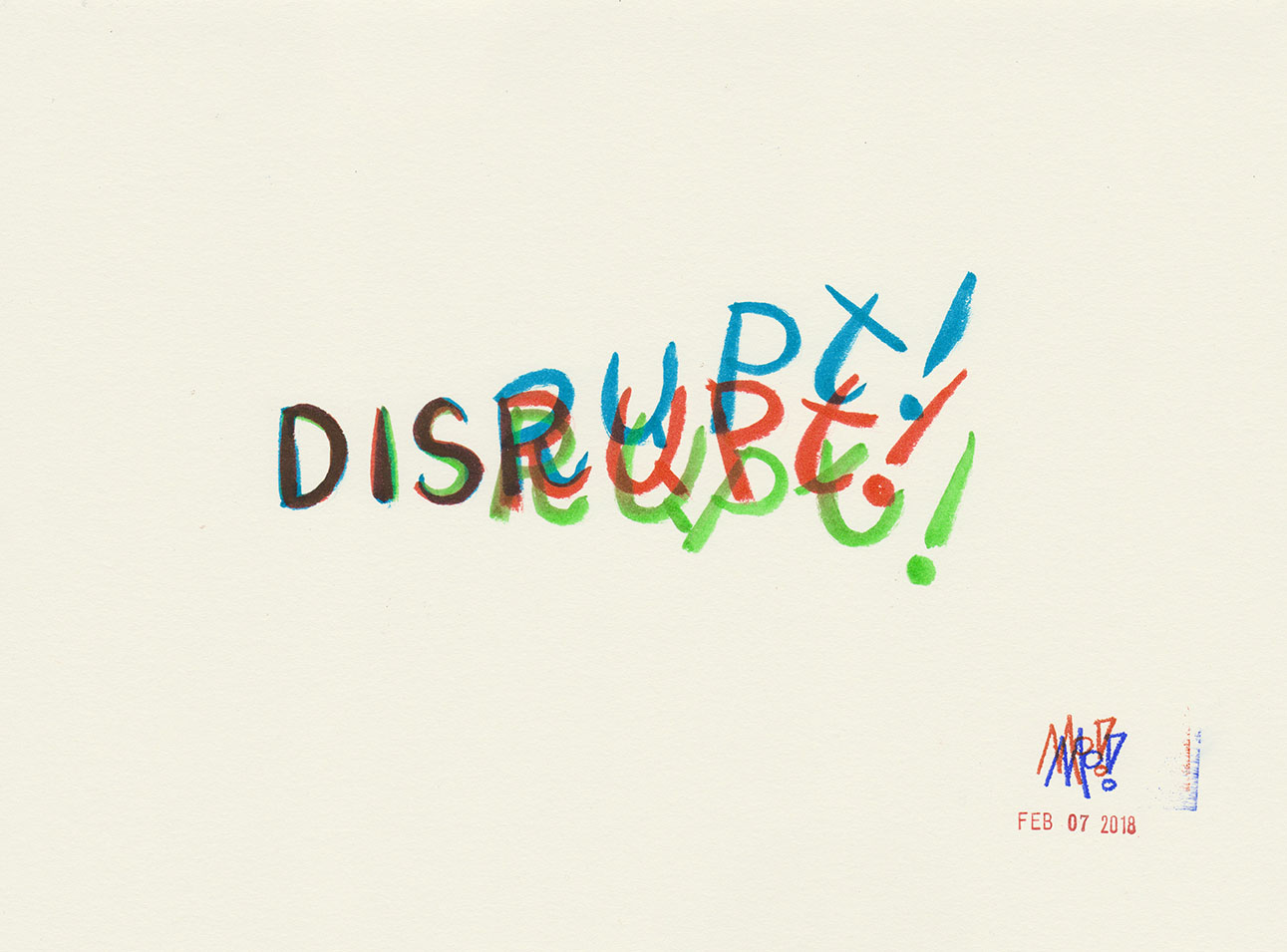 Disrupt!