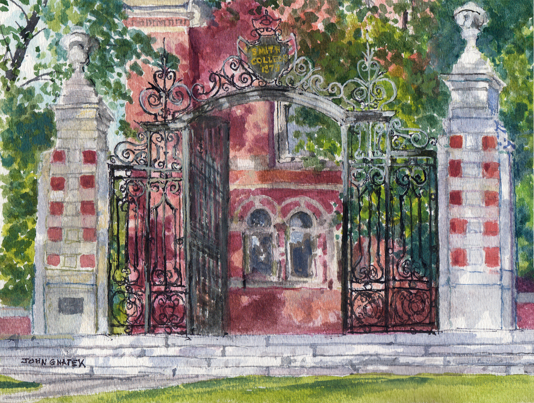 Smith College Gate, Summer