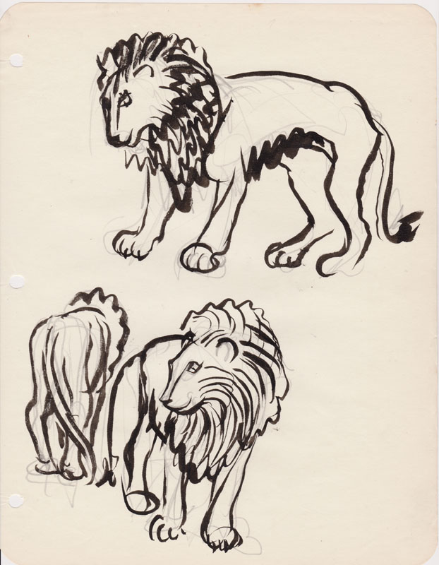 Sketchbook Lion II