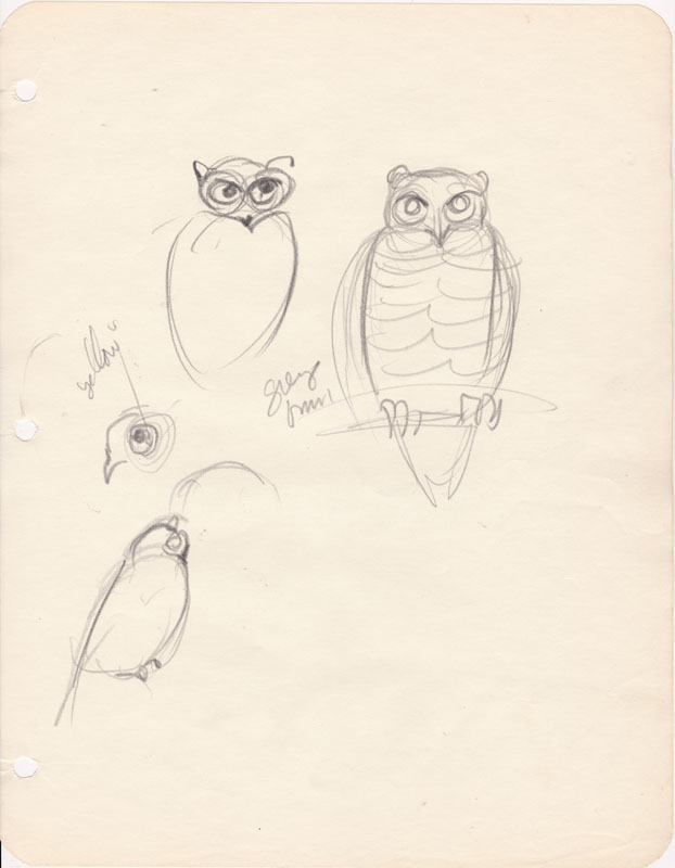 Sketchbook Owl IV