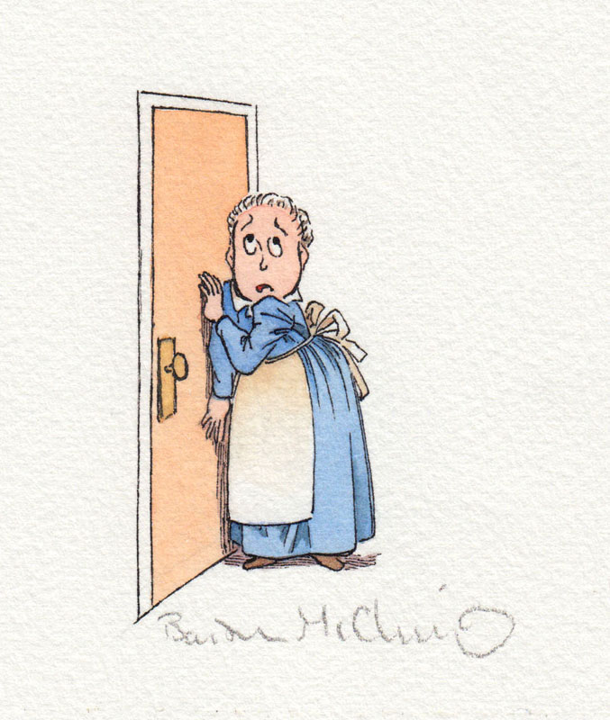 Thought Old Mother Hubbard While Bolting the Door