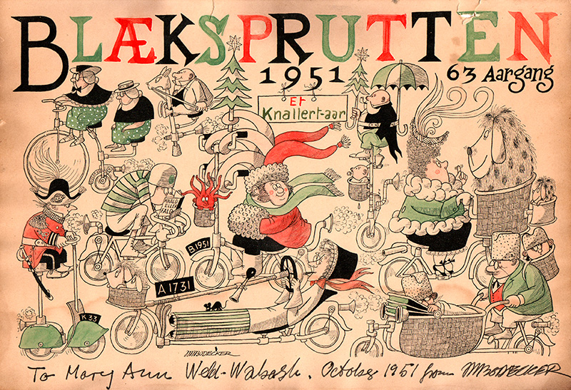 Blaeksprutten Card 1951