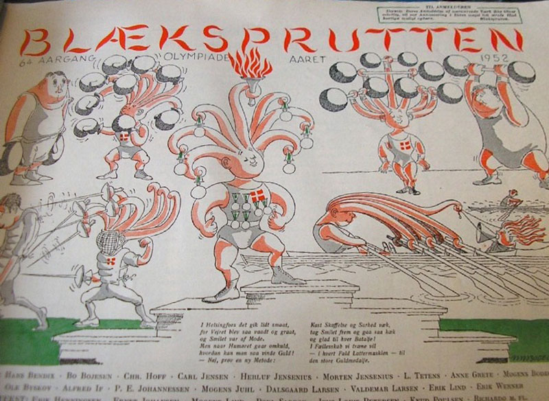 Blaeksprutten title Page 1952
