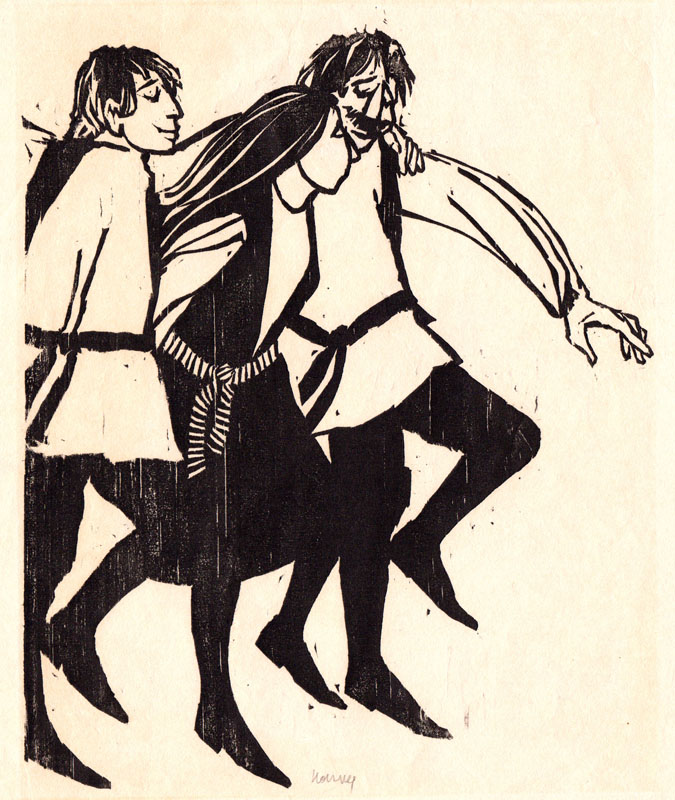 Three Dancing Figures