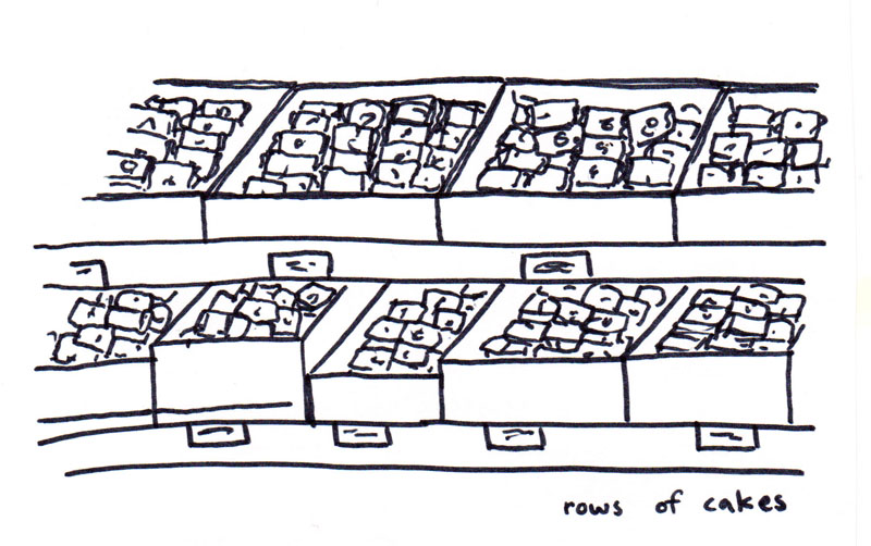 Rows of Cakes