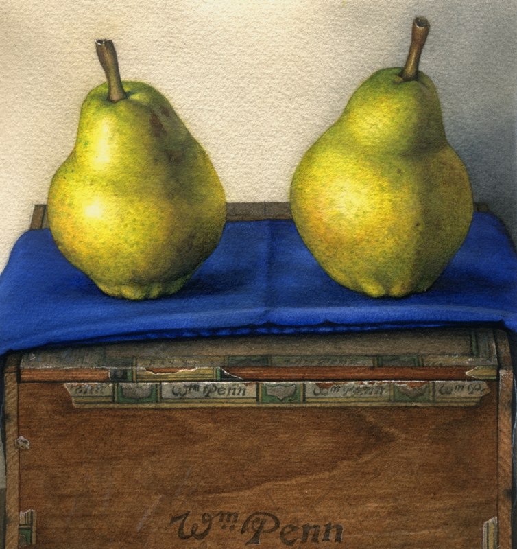 Twin Green Pears