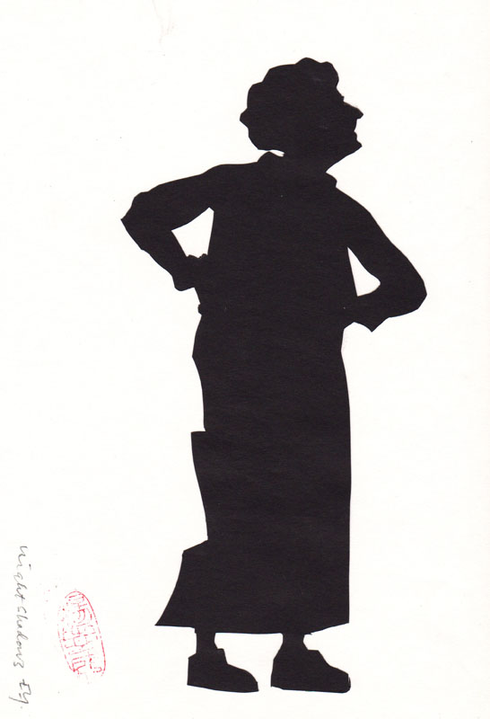 Old Woman Silhouette