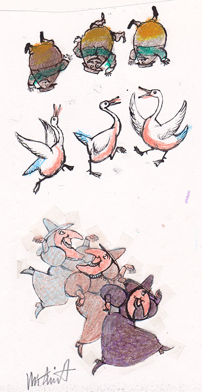Mother Goose, Geese, and Humpties Studies