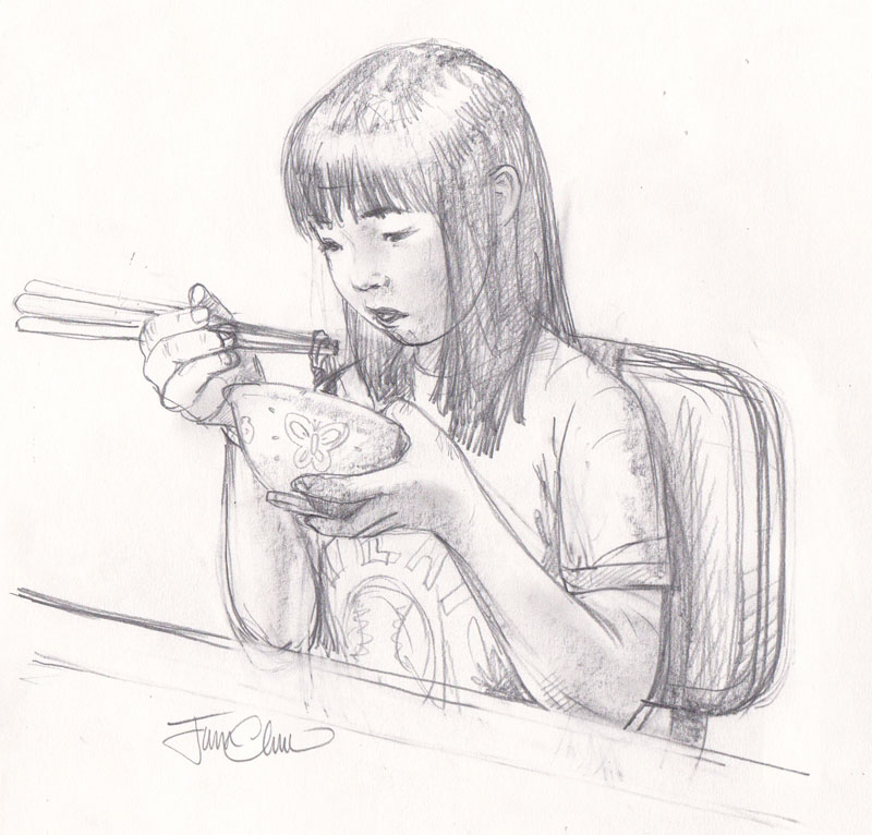 Eating with Chopsticks Study XIV